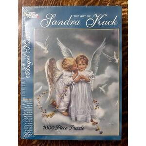Vintage Sandra Kuck ANGEL KISSES Puzzle 1000 Pieces White Mountain New Sealed!